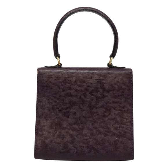 CELINE Hand Bag Leather Purple - Picture 3 of 12